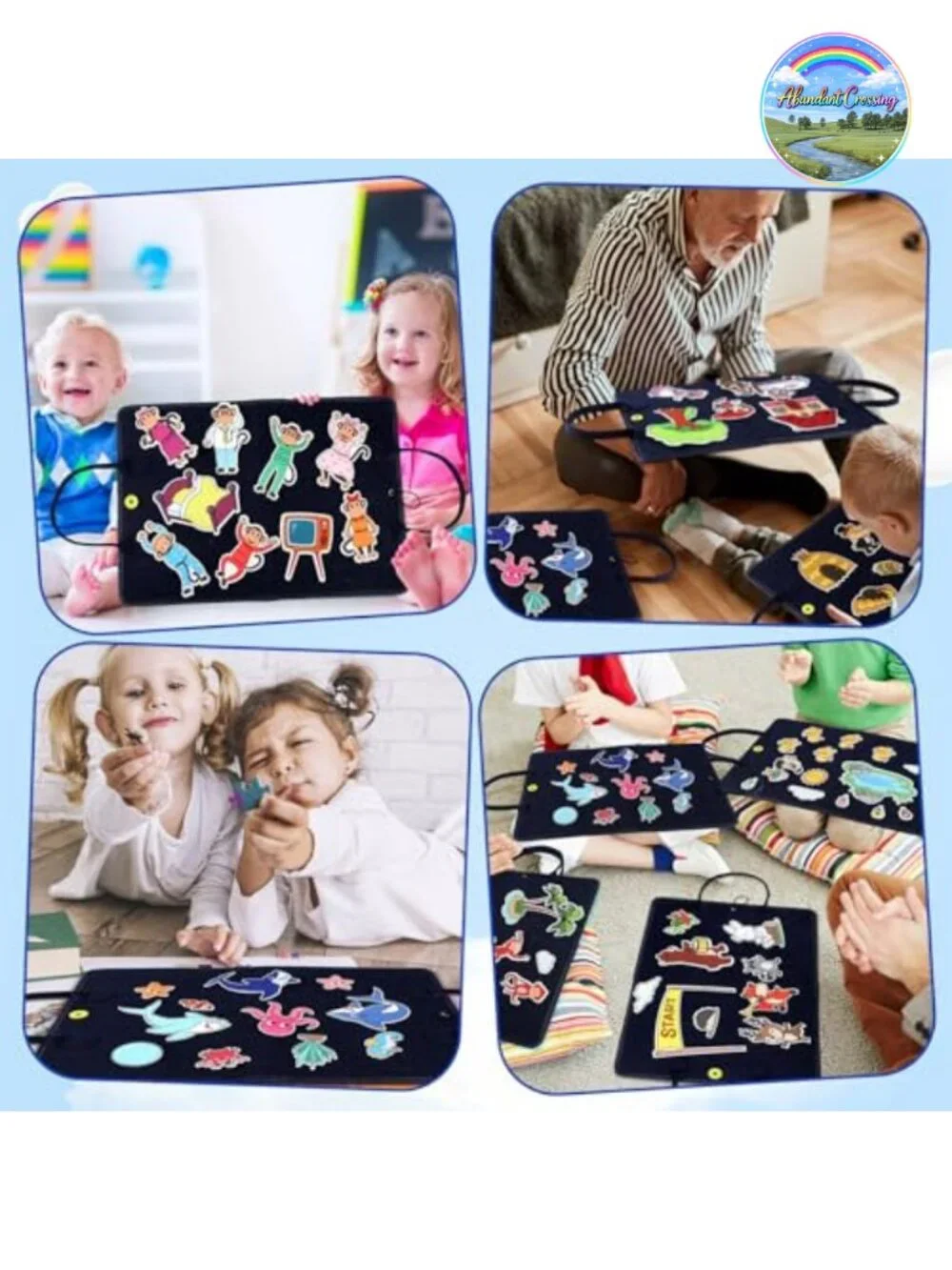 12 Fairy Tale Felt Story Pieces Set, 165 Pcs, Preschool Flannel Board